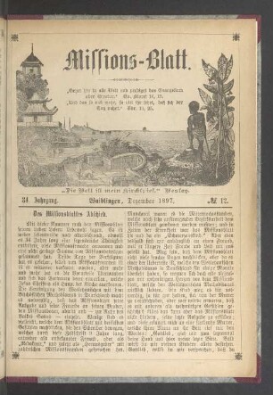 N° 12. Dezember 1897