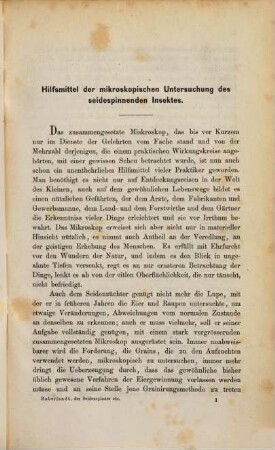 Der Seidenspinner des Maulbeerbaumes : seine Aufzucht und seine Krankheiten