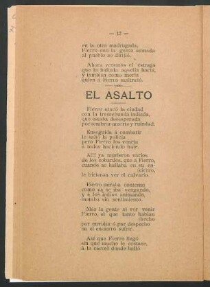 El asalto