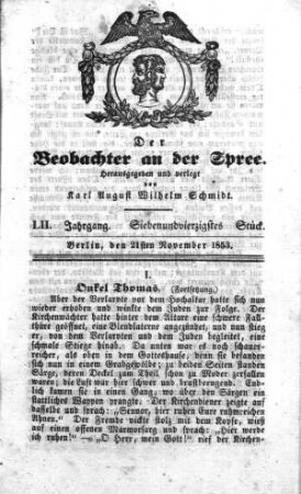47. Stück, 21. November 1853