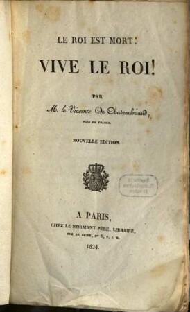 Le Roi est mort: Vive la Roi