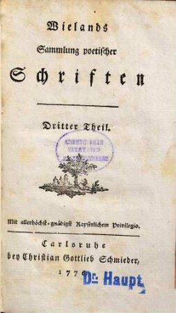 Wielands Sammlung poetischer Schriften, 3