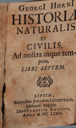 Historia naturalis et civilis
