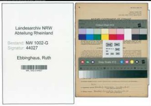 Entnazifizierung Ruth Ebbinghaus, geb. 30.09.1907 (Kindergaertnerin)