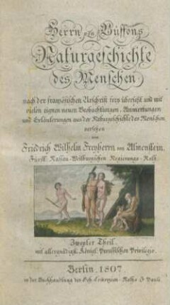 2: Herrn von Büffons Naturgeschichte des Menschen