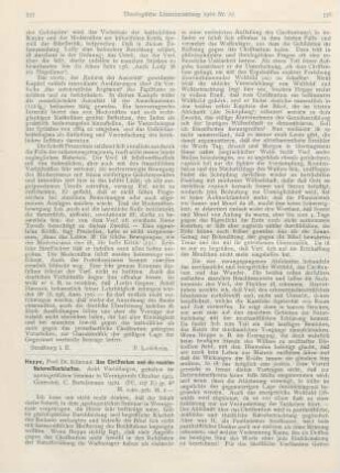 535-537 [Rezension] Hoppe, Edmund, Das Christentum und die exakten Naturwissenschaften