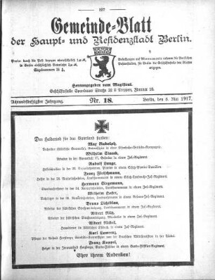 1917,18: Nr. 18, 6. Mai 1917