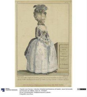 Collection d'Habillement Modernes et Galants: Jeune Demoiselle en Polonaise de Taffetas