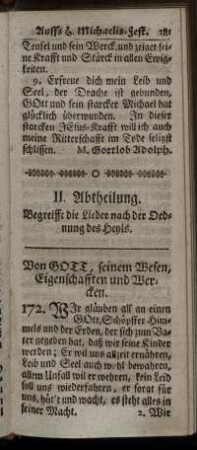 Von GOTT, seinem Wesen, Eigenschafften und Wercken