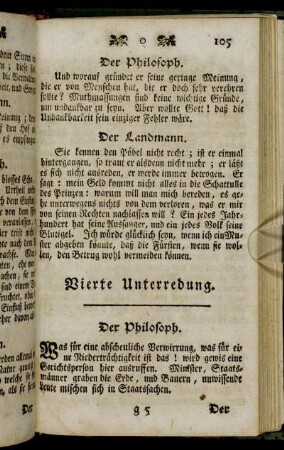 Vierte Unterredung.