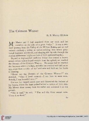 6: The crimson weaver