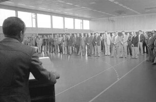 Polizeisportverein Karlsruhe. Baufertigstellung der neuen Sporthalle