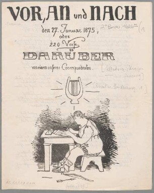 Allotria : Kneipzeitung. [1]. [ca. 1875]