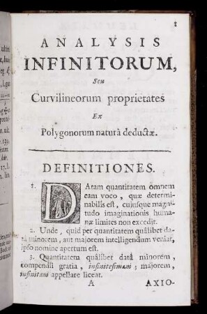 Definitiones. Axiomata. Lemmata.