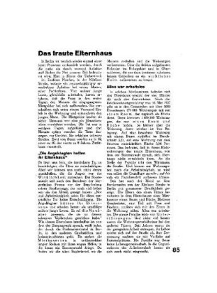 Das traute Elternhaus