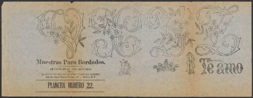 Plancha número 22.