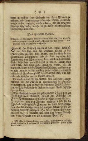Das Siebente Capitel.