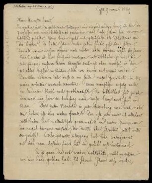 Brief von Jacob Grimm an Joseph von Laßberg