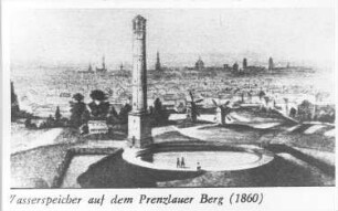 Berlin. Prenzlauer Berg, Windmühlen, 1860, Repro