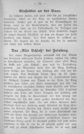 Einsiedler an der Saar.