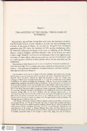 Chapter 2 The »Mystery of the Cross«: Theologies of Suffering