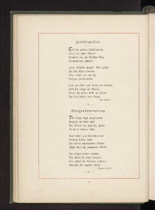 Morgendämmerung.