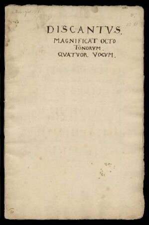 Magnificat-Kompositionen : vier Stimmhefte