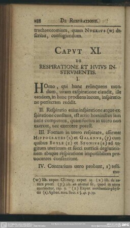 Caput XI. De Respiratione Et Huius Instrumentis