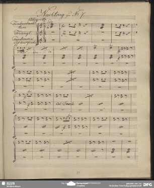 Chor mit Ballet (tamb, triangolo, tamburino)