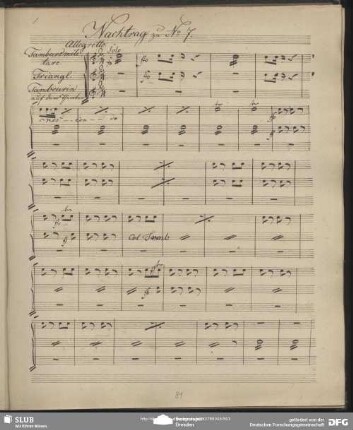 Chor mit Ballet (tamb, triangolo, tamburino)