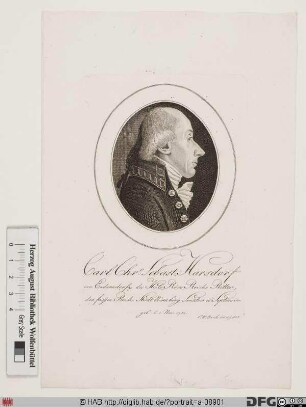 Bildnis Carl Christoph Sebastian Harsdorf von Enderndorf