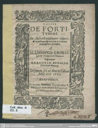 Theses de fortitudine