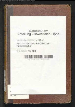 Salbuch der Stadt Barntrup von 1854, Bd. 1 (Duplikat)