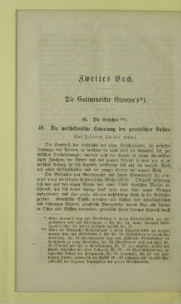 Die welthistorische Bedeutung des griechischen Volkes