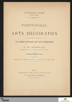 3. Année: Troisième Année 1890-1891