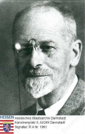 Römheld, Gustav v. (1861-1933) / Porträt, Kopfbild