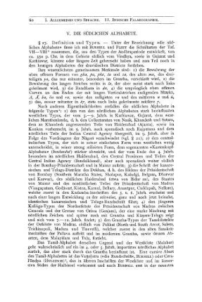 V. Die Südlichen Alphabete.