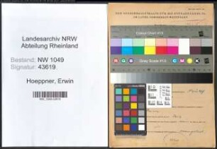 Entnazifizierung Erwin Hoeppner , geb. 22.03.1896 (Landwirt)