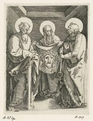 Veronika zwischen den Heiligen Peter und Paul