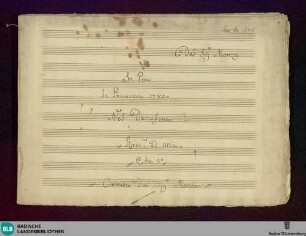 Demofoonte. Excerpts - Don Mus.Ms. 1345 : S, orch