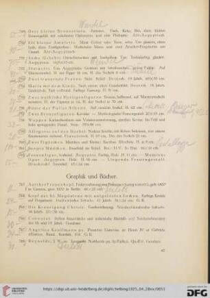Graphik und Bücher (Nr. 763-790)