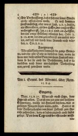 Am 2. Sonnt. des Advents. über Rom. 15. v. 4.