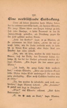 XV. Eine verblüffende Entdeckung