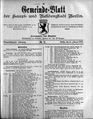 1913,7: No. 7, 16. Februar 1913