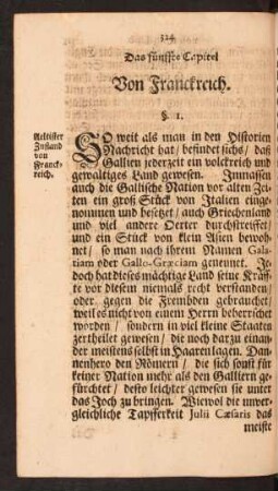Das fünffte Capitel. Von Franckreich.