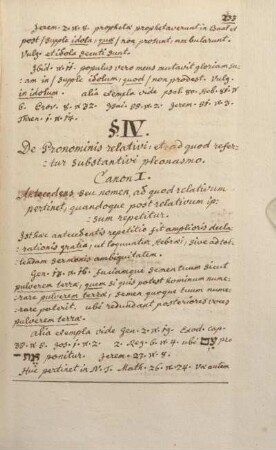 § IV. De Pronominis relativi et ad quod refertur substantivi pleonasmo.