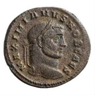 Münze, Follis, 296 - 297 n. Chr.