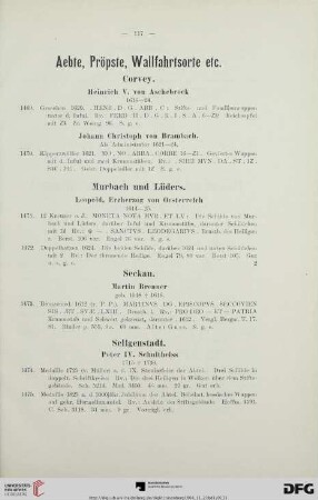 Aebte, Pröpste, Wallfahrtsorte etc. (Nr. 1469-1478)