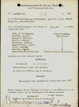 Rothmund, Josef