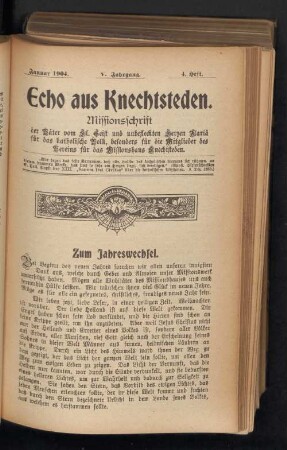 Januar 1904. 4. Heft